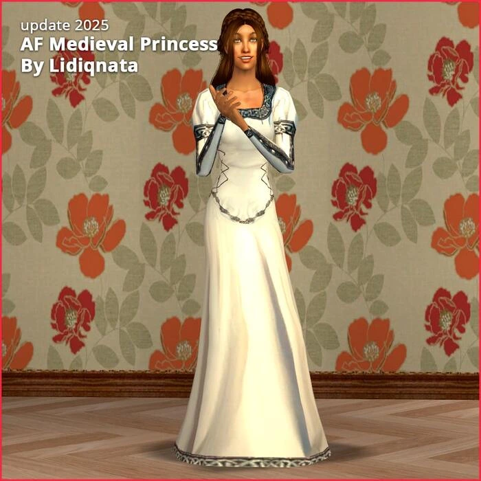 af medieval princess 2 dress medieval by lidiqnata for sims 2