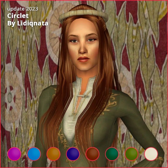 medieval circlet accessory by lidiqnata for sims 2