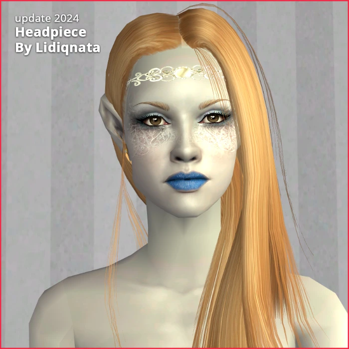 headpiece elven medieval by lidiqnata for sims 2