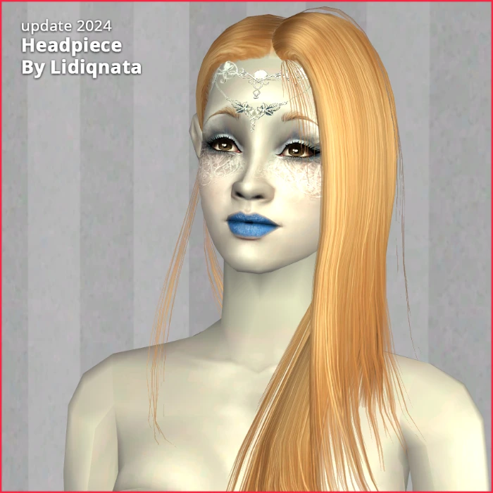 headpiece elven medieval by lidiqnata for sims 2