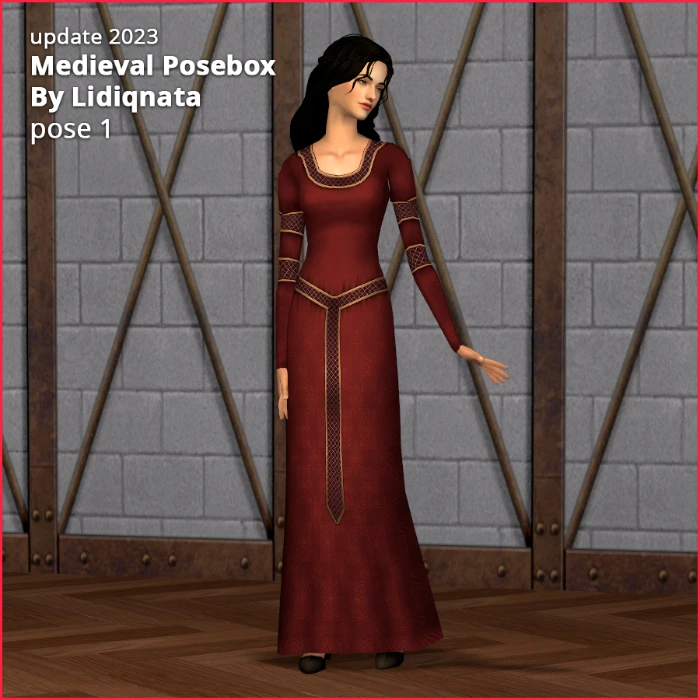 medieval posebox by lidiqnata for sims 2