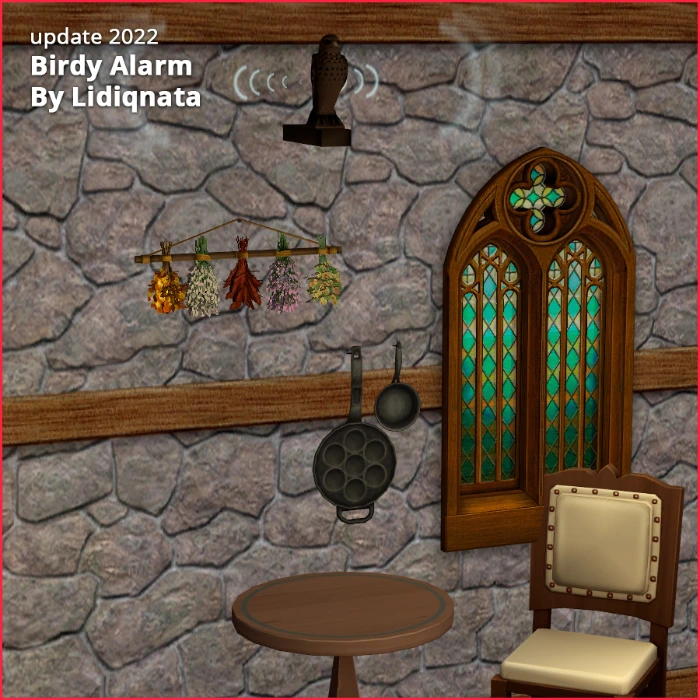 medieval fire alarm by lidiqnata for sims 2