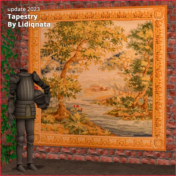 tapestry painting GL by lidiqnata for sims 2