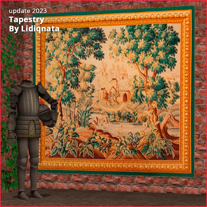 tapestry painting GL by lidiqnata for sims 2
