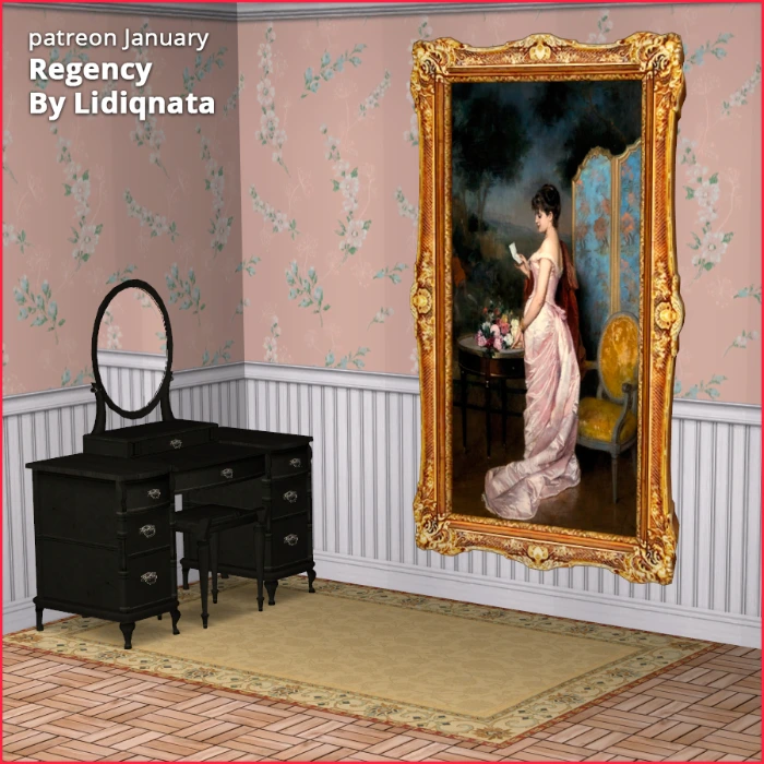 regency patreon painting set by lidiqnata for sims 2