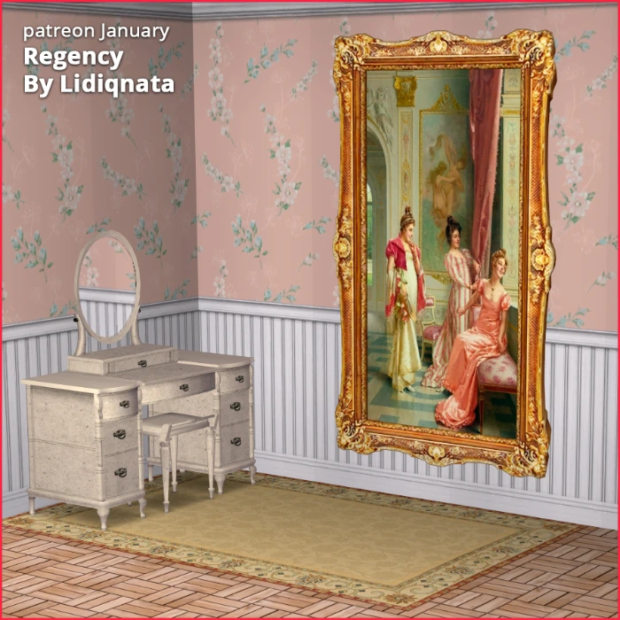 regency patreon painting set by lidiqnata for sims 2