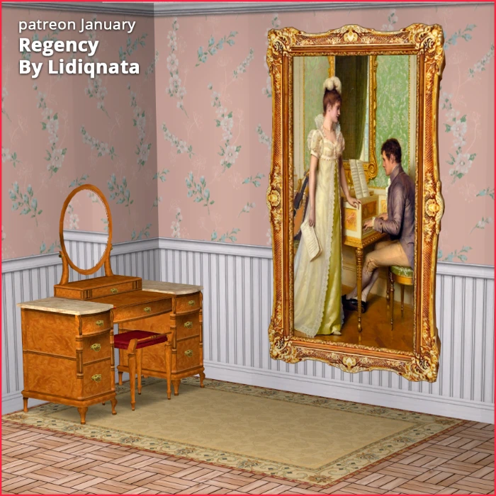regency patreon ultra fan set jan 2023 by lidiqnata for sims 2