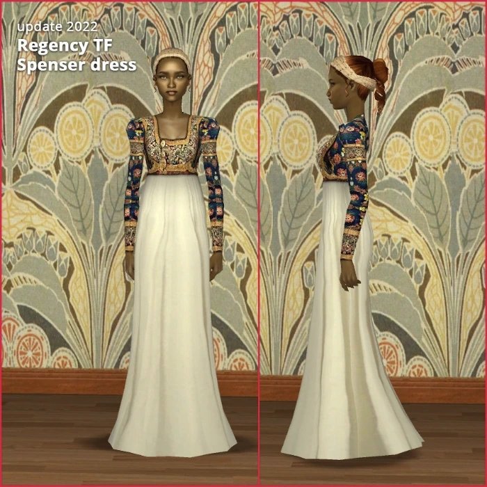 regency tf flower spenser dress