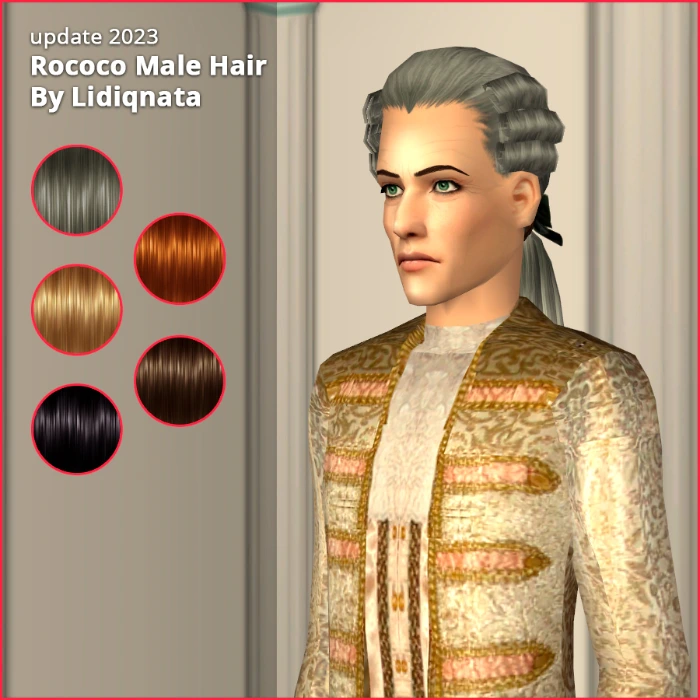 hair rococo male all by lidiqnata for sims 2