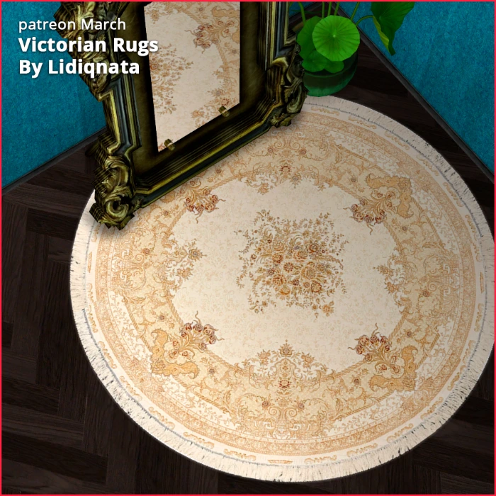victorian rug 2 by lidiqnata for sims 2