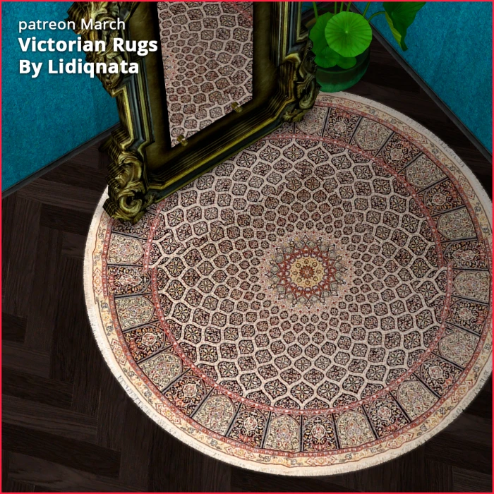 victorian rug 3 by lidiqnata for sims 2