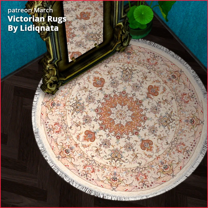 victorian rug 4 by lidiqnata for sims 2
