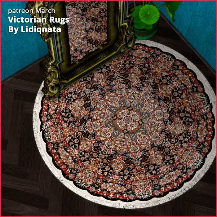 victorian rug 6 by lidiqnata for sims 2
