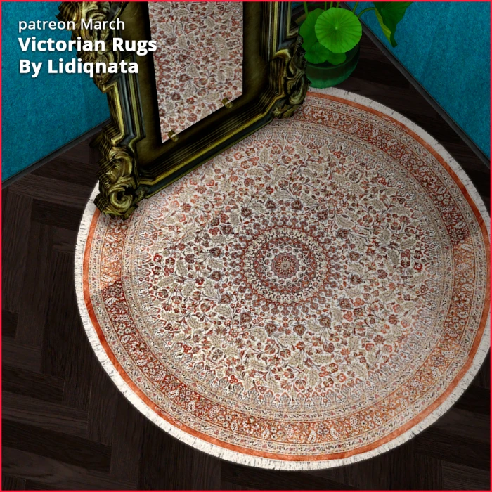 victorian rug 7 by lidiqnata for sims 2
