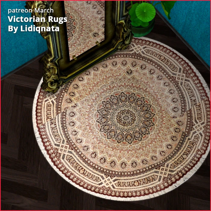 victorian rug 8 by lidiqnata for sims 2