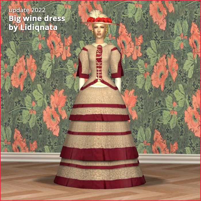 victorian afbig wine dress