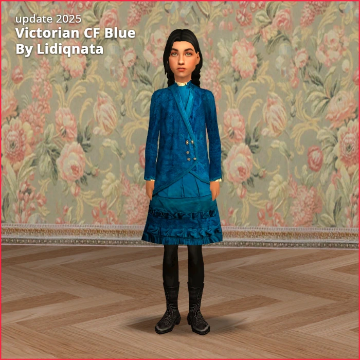 Victorian Short CF Dress victorian short dress cf by lidiqnata for sims 2