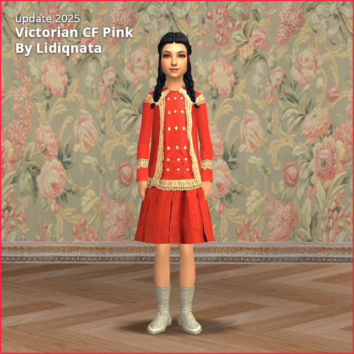 Victorian Short CF Dress victorian short dress cf by lidiqnata for sims 2