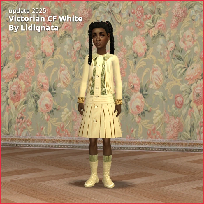 Victorian Short CF Dress victorian short dress cf by lidiqnata for sims 2