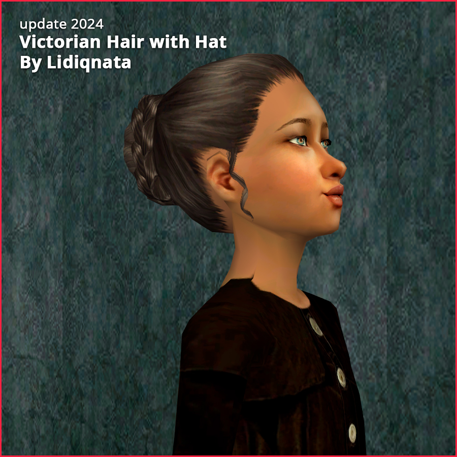 victorian hat with feather by lidiqnata for sims 2