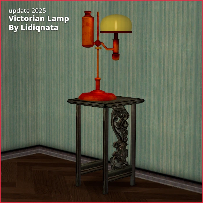 victorian oil lamp by lidiqnata for sims 2