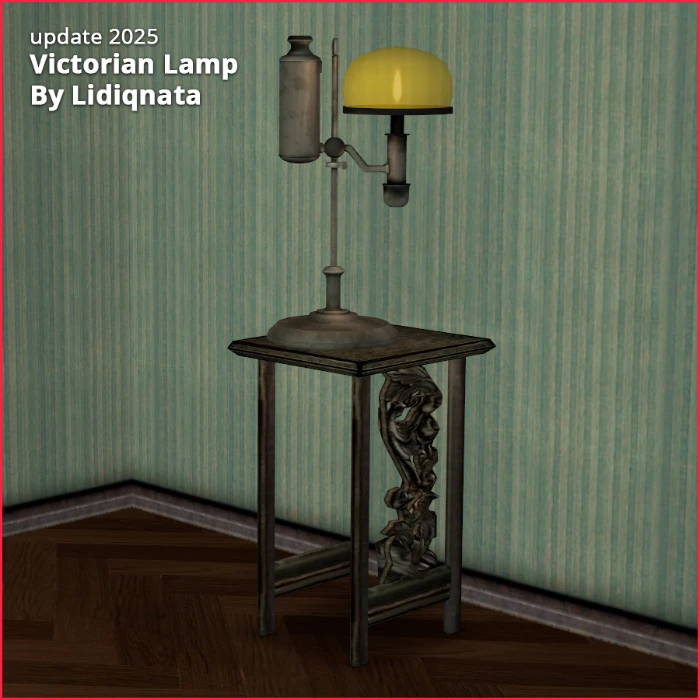 victorian oil lamp by lidiqnata for sims 2