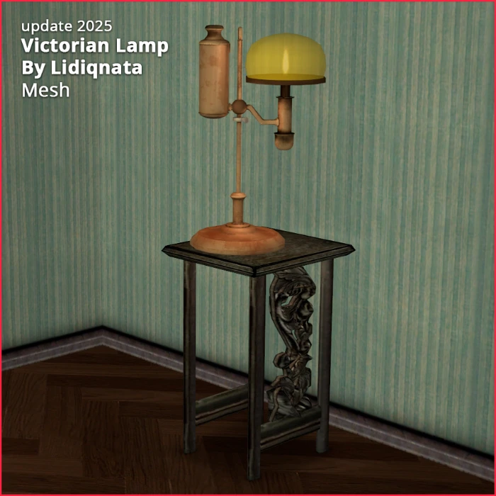 victorian oil lamp by lidiqnata for sims 2