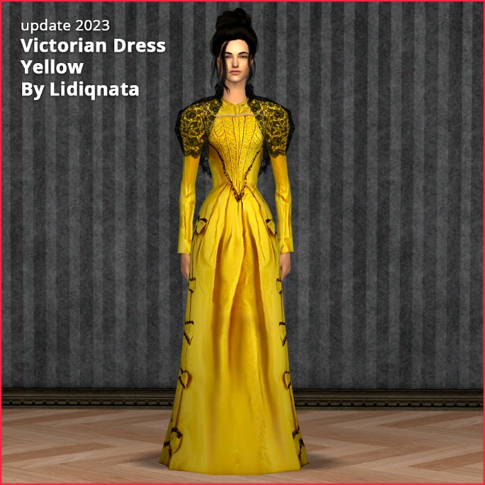 victorian shawl yellow by lidiqnata for sims 2