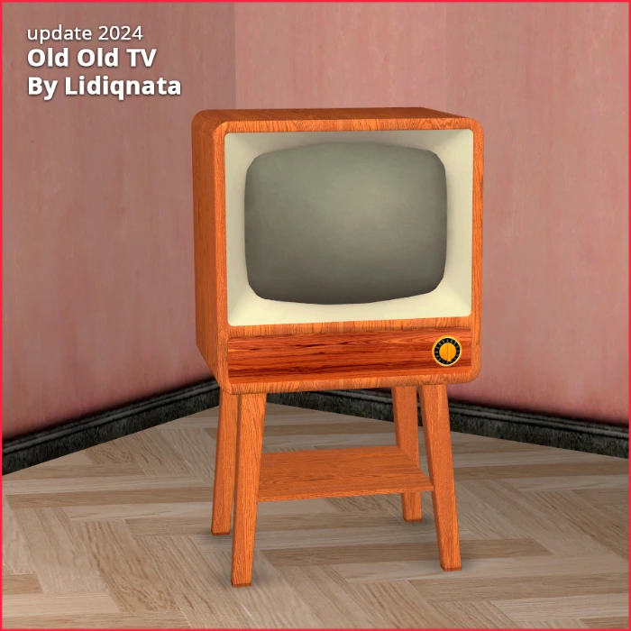 vintage tv by lidiqnata sims 2