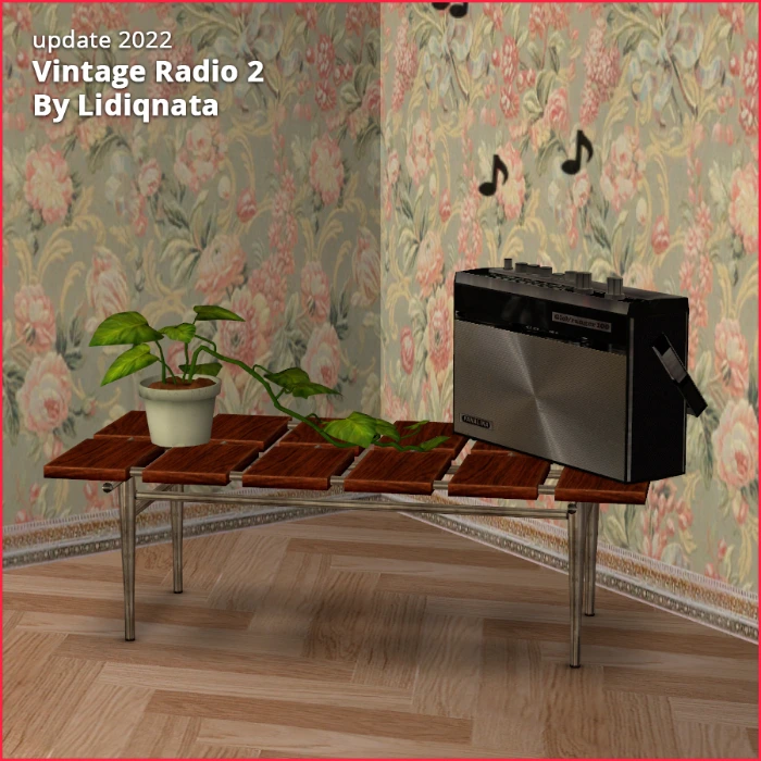 vintage radio 2 af by lidiqnata sims 2